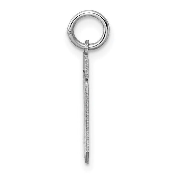 Sterling Silver, Athletic Collection, Small Polished Number 10 Pendant - Picture 2 of 5